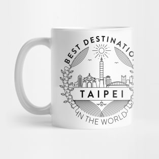 Taipei Minimal Badge Design Mug